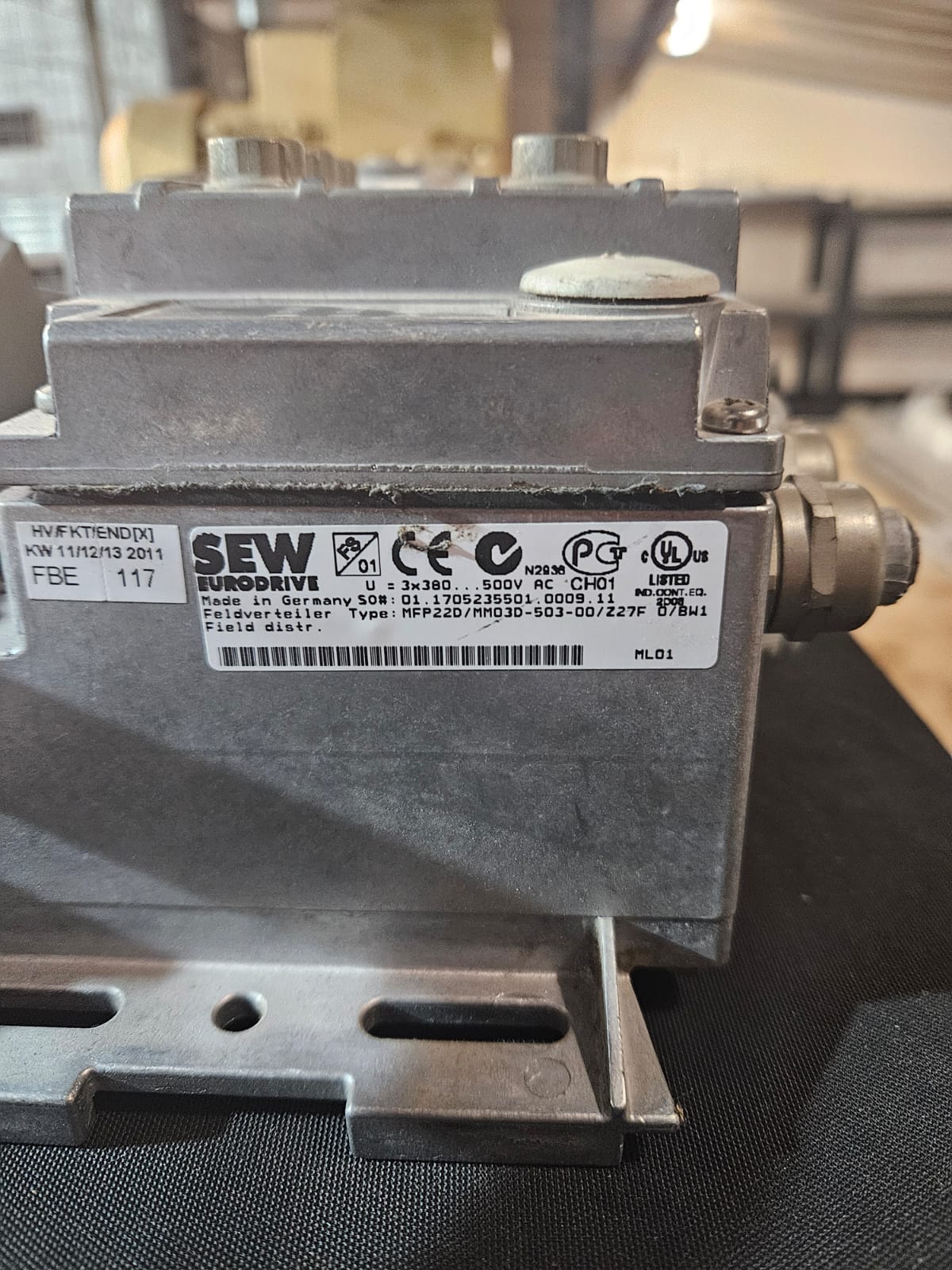 SEW MOVIMOT MFP22D VSD, 0.37kW motor and gearbox 2