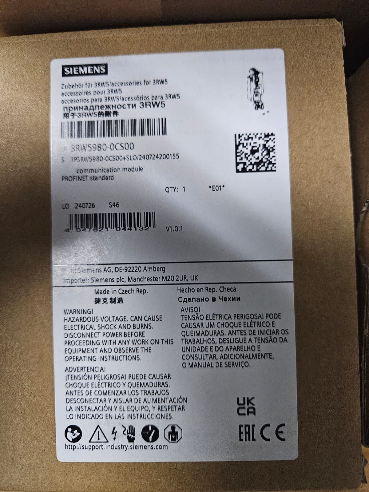 Soft Starter 200-480V 3 Phase 171A - 3RW5056-6TB04 plus accessories 3