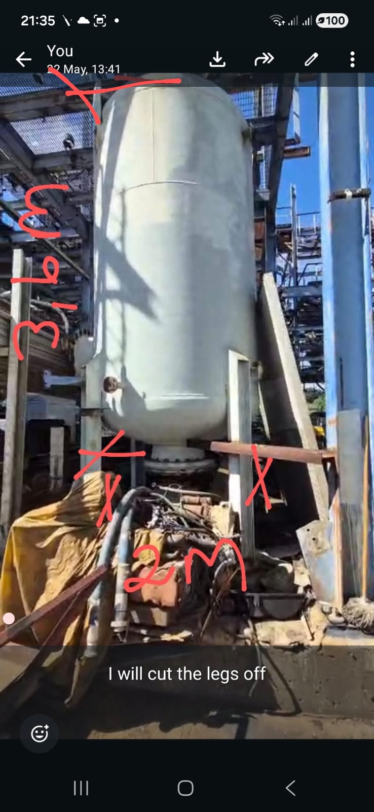 Gas Storage Tank - 800kPa 10.71m3 2