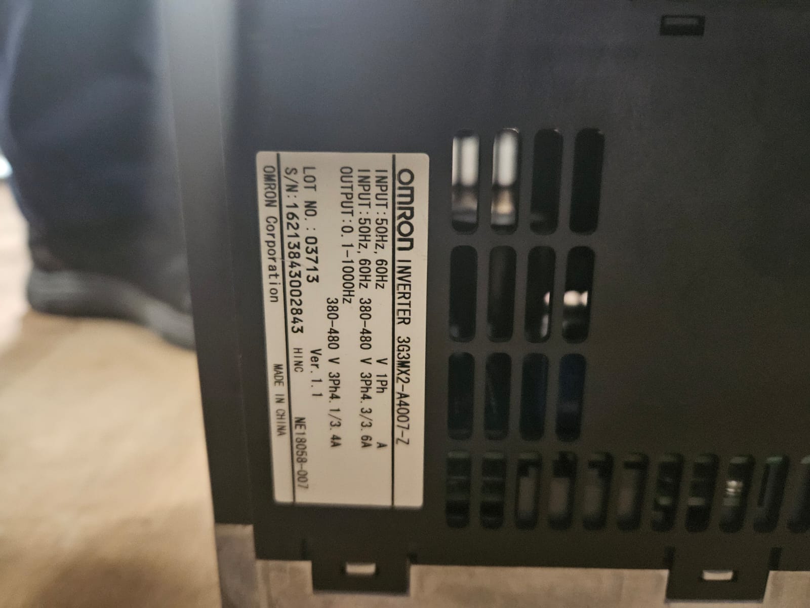 Omron VSD 3G3MX2-A4007 2